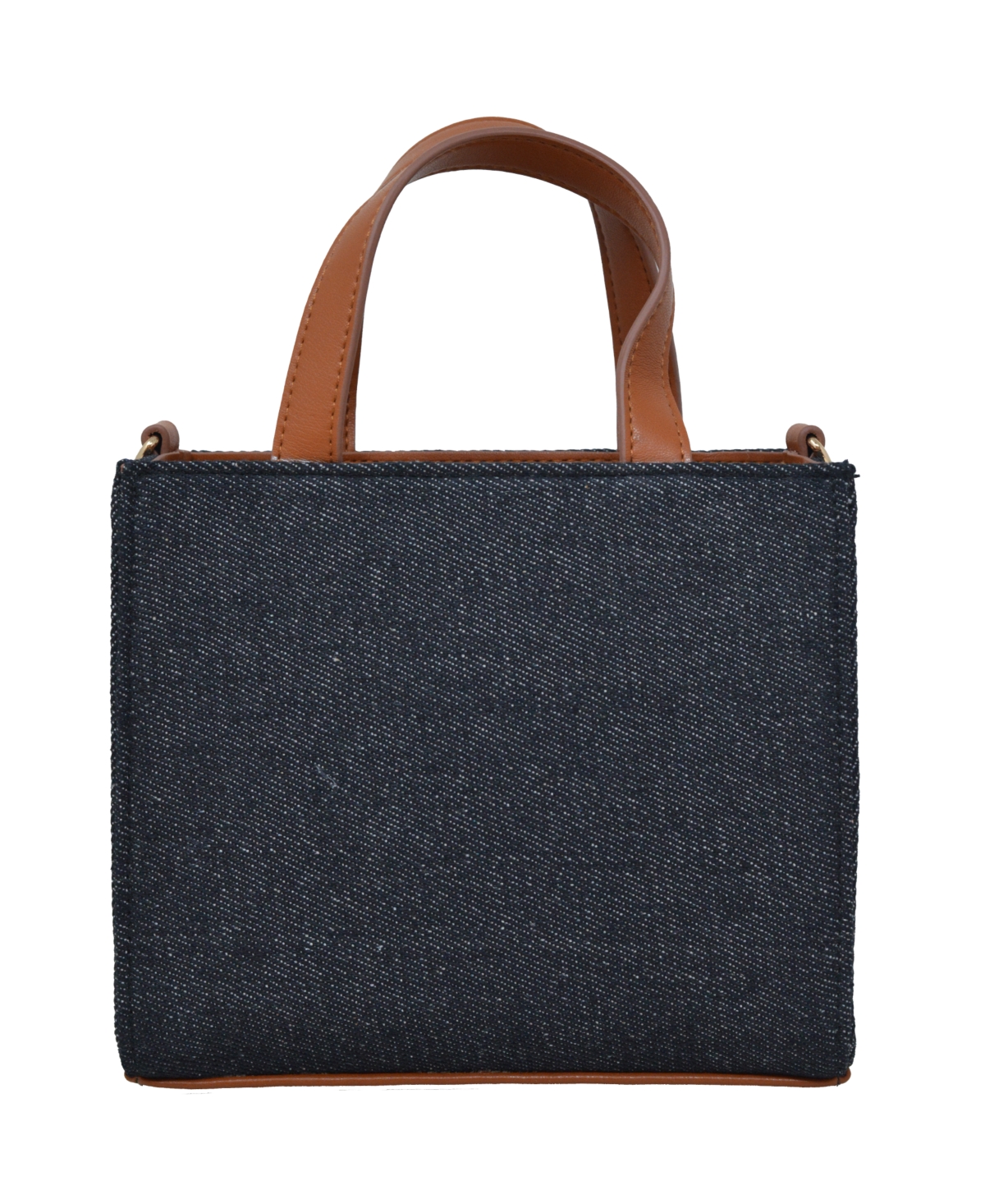 BEBE RIAN DENIM MINI SATCHEL BAG 