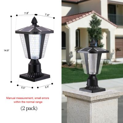 Streamdale Solar Column Headlights With Dimmable Led(2 Pack)