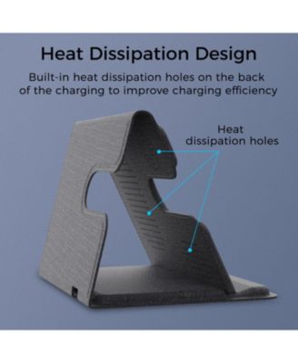 3-in-1 Leather 18W Wireless Charger - SmartPhone, Earbuds & SmartWatch