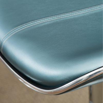 Streamdale Modern Faux Leather Air Lift Bar Stools (Set of 2