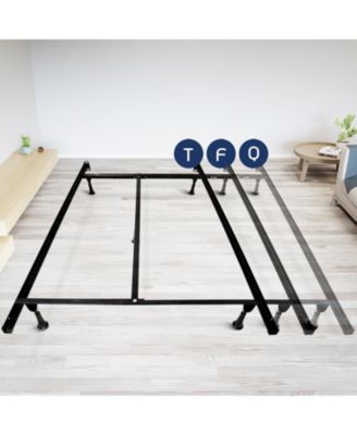 Heavy Duty 5 Lag Adjustable Steel Bed Base With Center Support - Universal Full & Queen