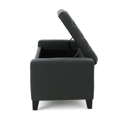 Stylish Storage Ottoman with Tufted Top