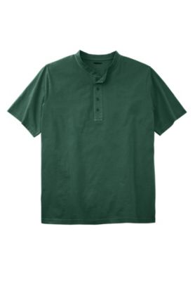 Big & Tall Shrink-Less Lightweight Henley T-Shirt