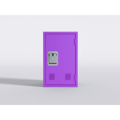 Compact Purple Steel Storage Cabinet