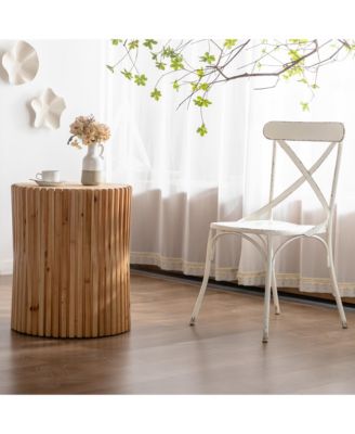 Antique-Style Coffee Table with Durable MDF and Fir Construction