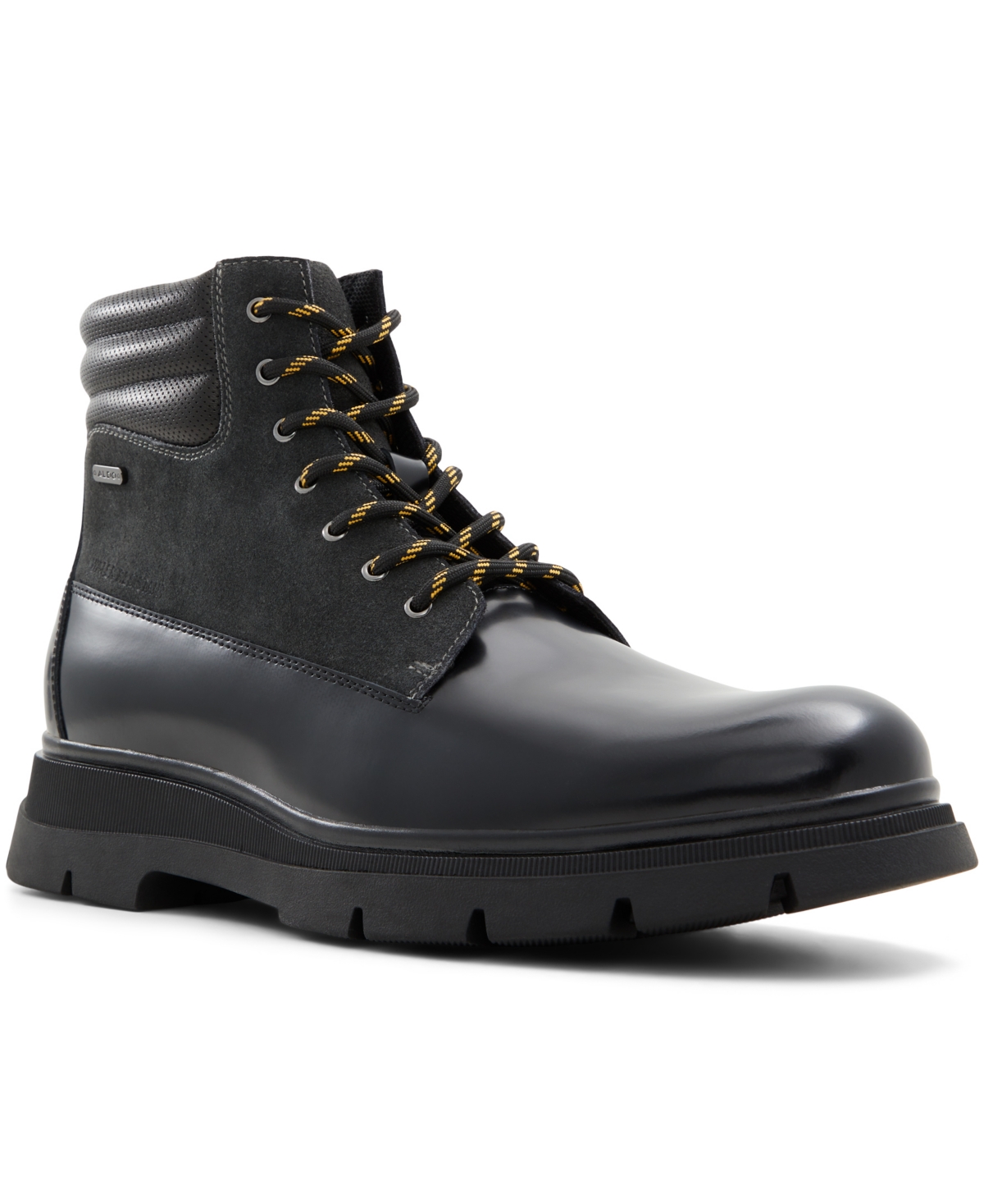 Shop Aldo Men's Mayfair Leather Lace Up Boots In Charcoal