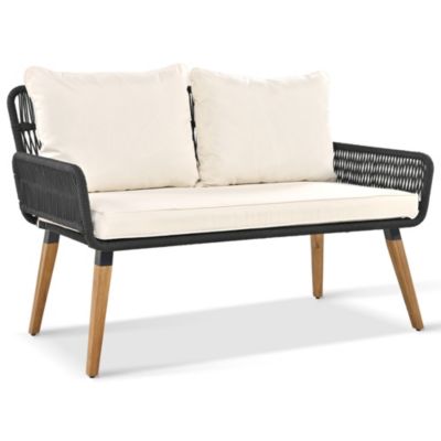 Streamdale Coastal Farmhouse Rope Woven Patio Set