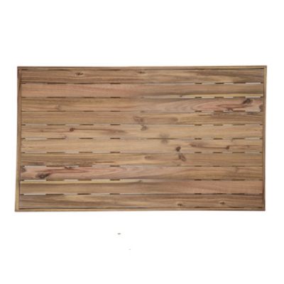 Streamdale Acacia Wood Dining Set Table, Bench, 4 Chairs