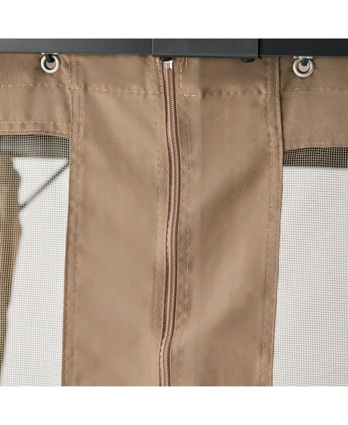 Streamdale Furniture Versatile Gazebo for Outdoor Entertaining and Relaxation - Black+brown