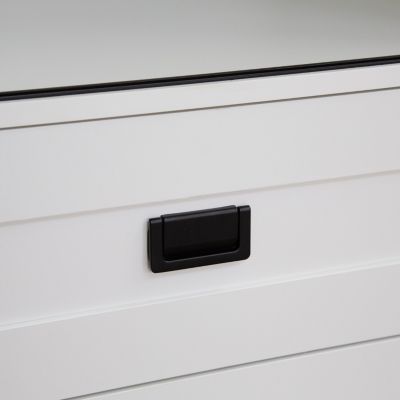 Tall Bedroom Armoire Wardrobe Closet with Barn Door