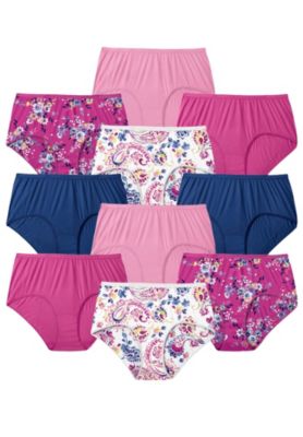 Women's Full Coverage Cotton Brief 10-Pack