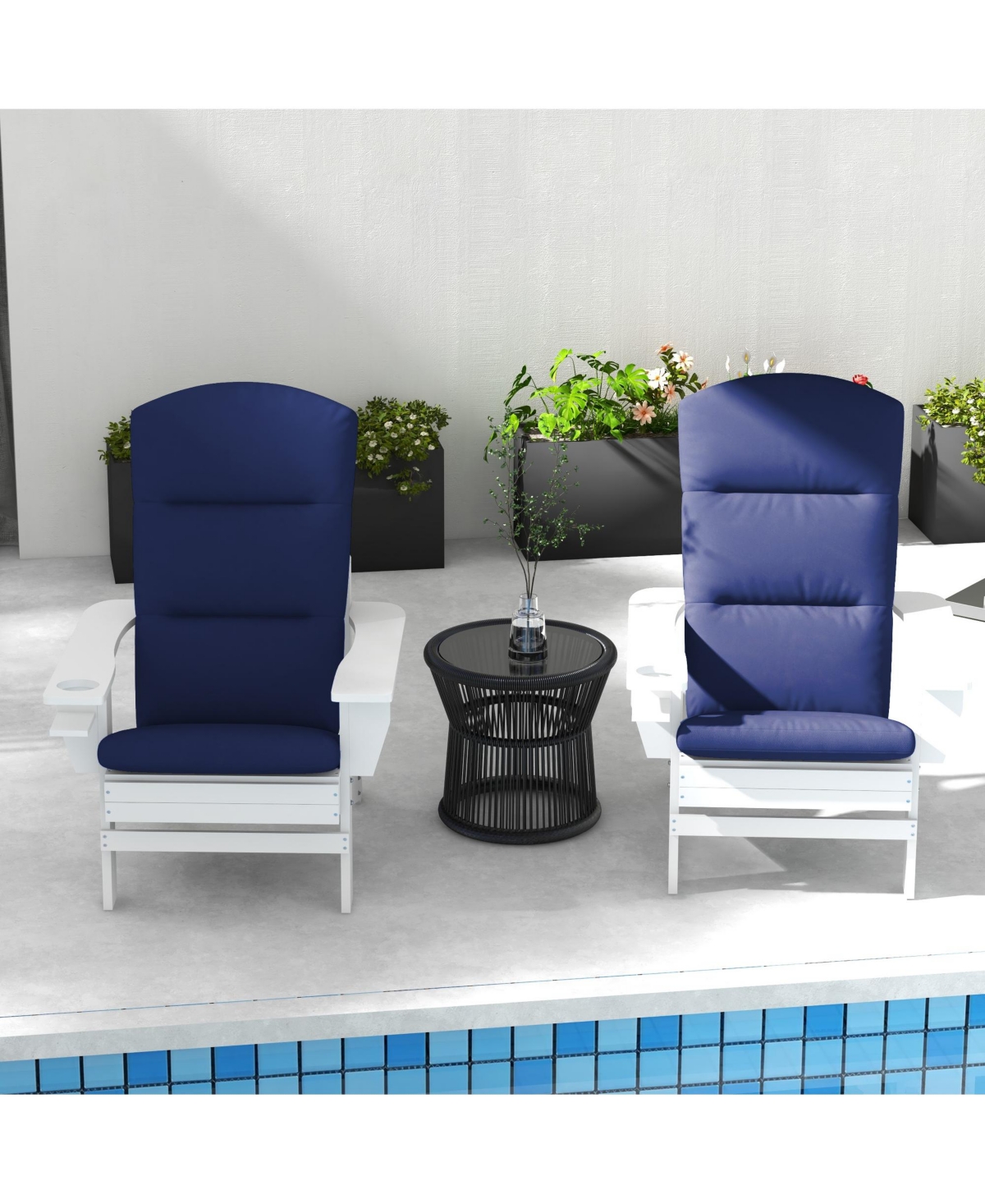 Plush Adirondack Chair Cushion Set Comfort and Chic Upgrade
