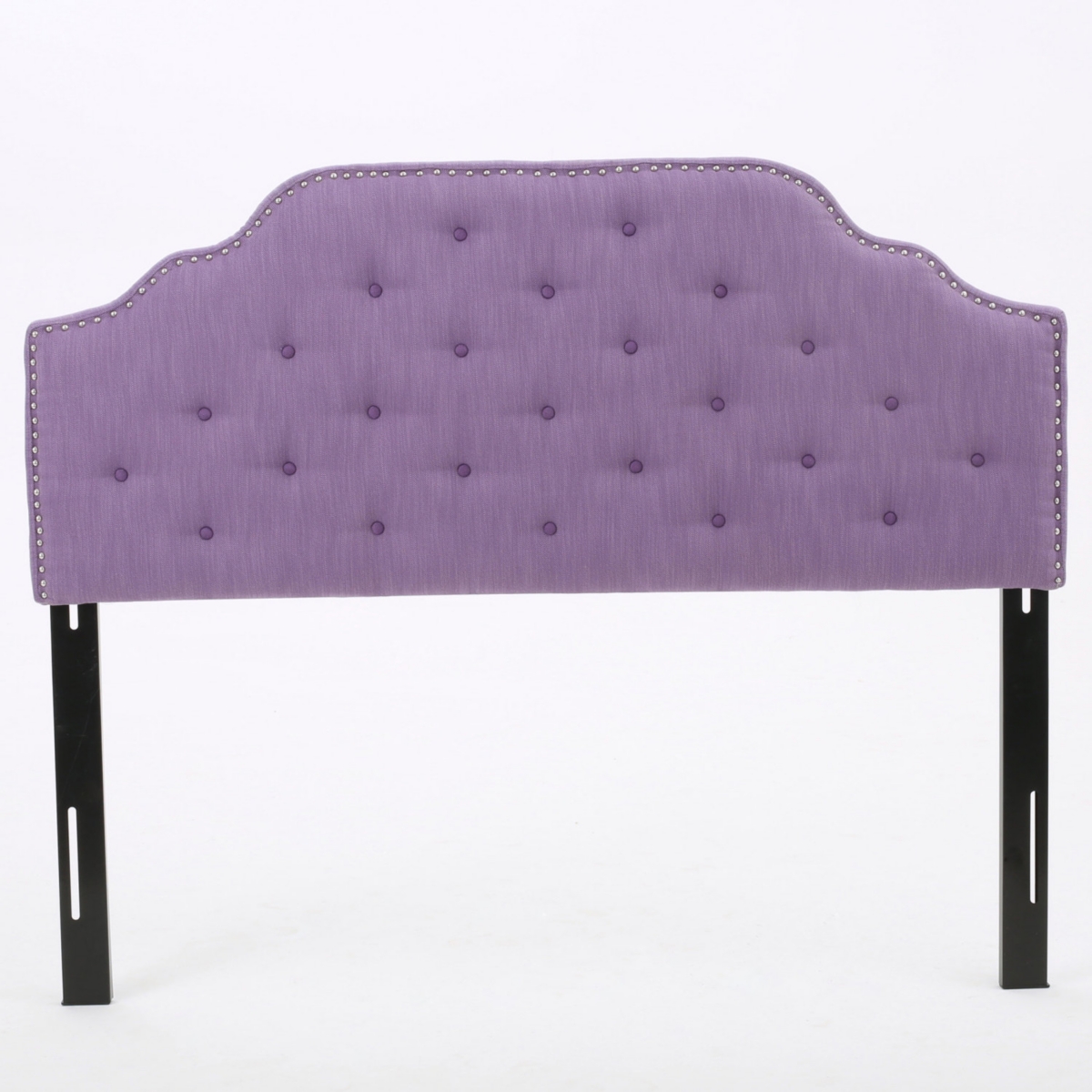 Simplie Fun Contemporary Button-Tufted Upholstered Headboard with Nailhead Accents