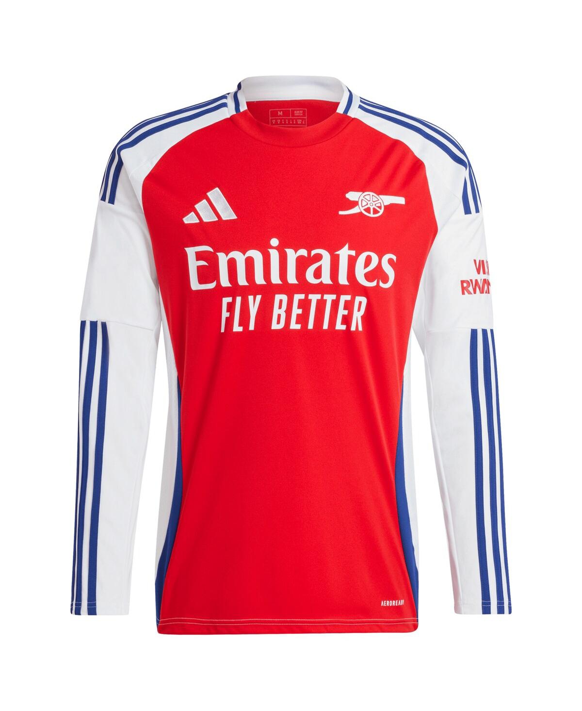 Adidas Men'sArsenal 2024/25 Home Long Sleeve Replica Jersey - Red