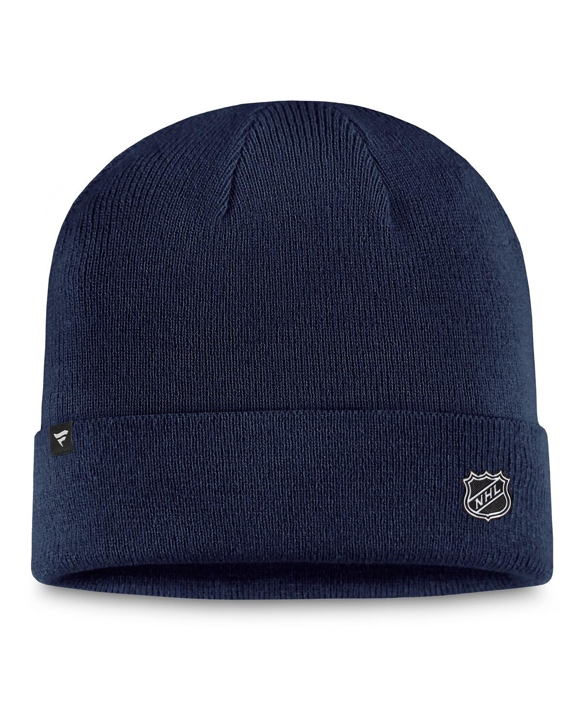 Fanatics Men's Navy Montreal Canadiens Authentic Pro Cuffed Knit Hat In Navy