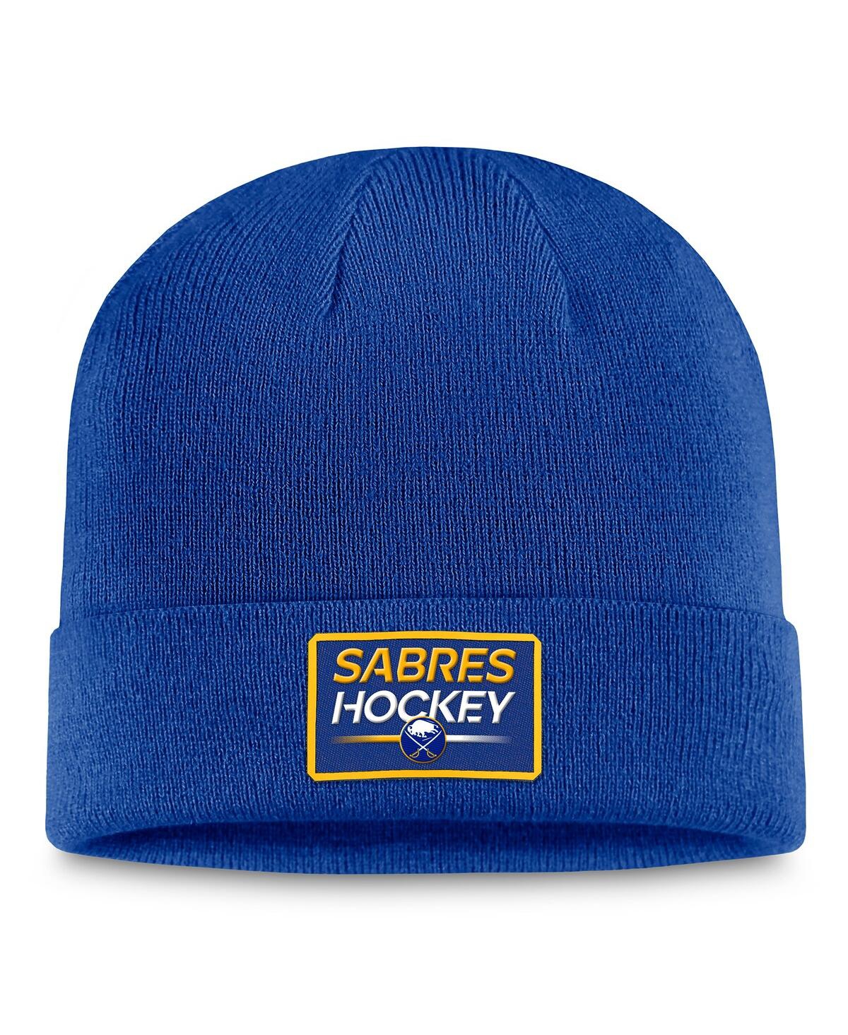 Fanatics Men's Royal Buffalo Sabres Authentic Pro Cuffed Knit Hat In Royal