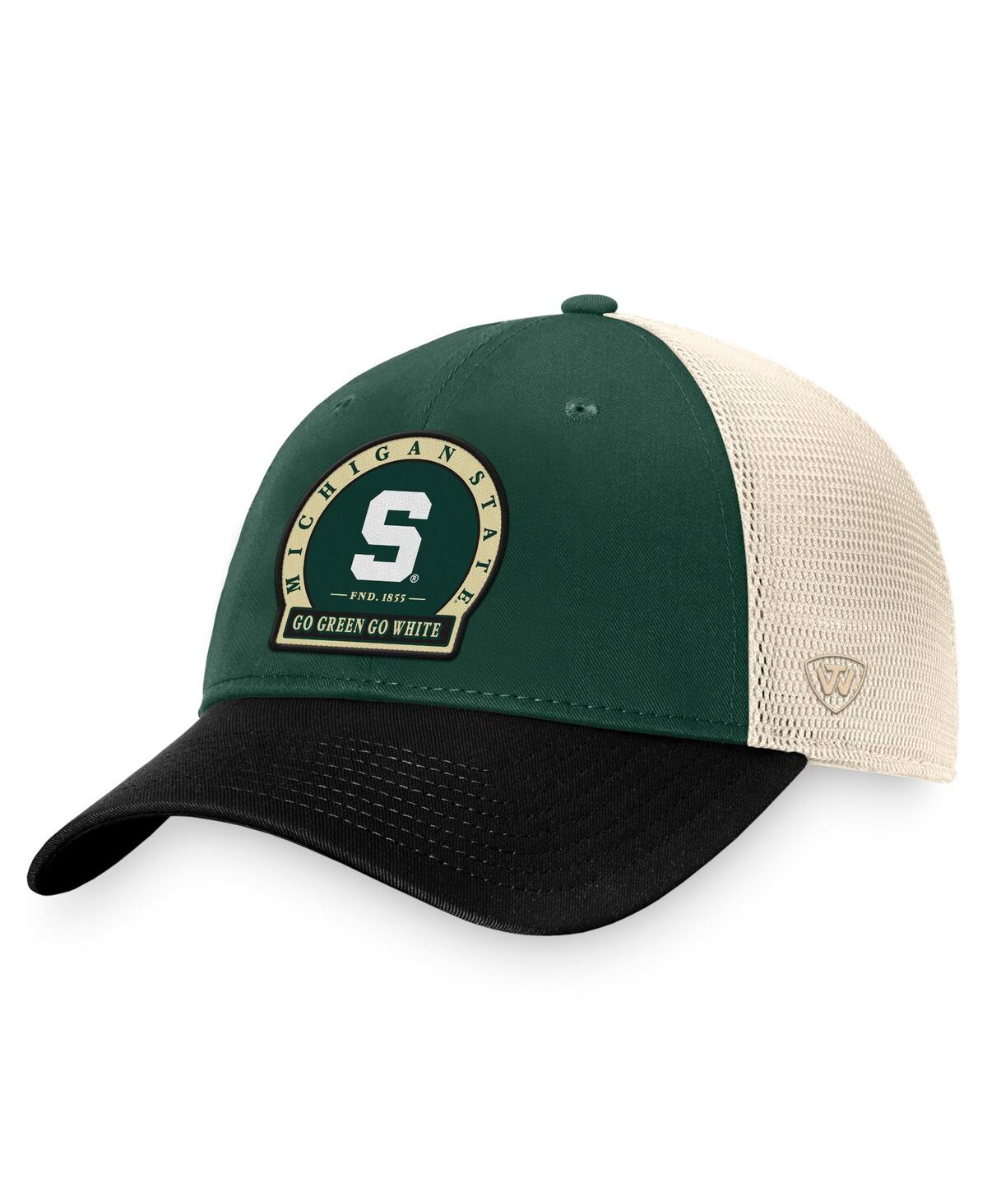 Men's Green Michigan State Spartans Refined Trucker Adjustable Hat - Green, Black