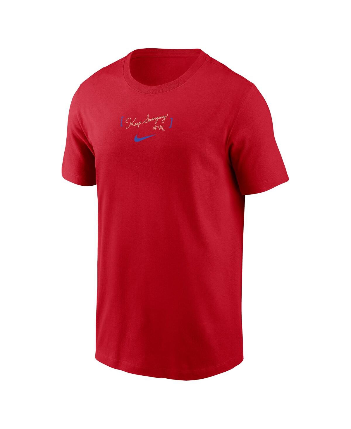 Nike Men'sAtlanta Braves City Connect 2-Hit T-Shirt - Red