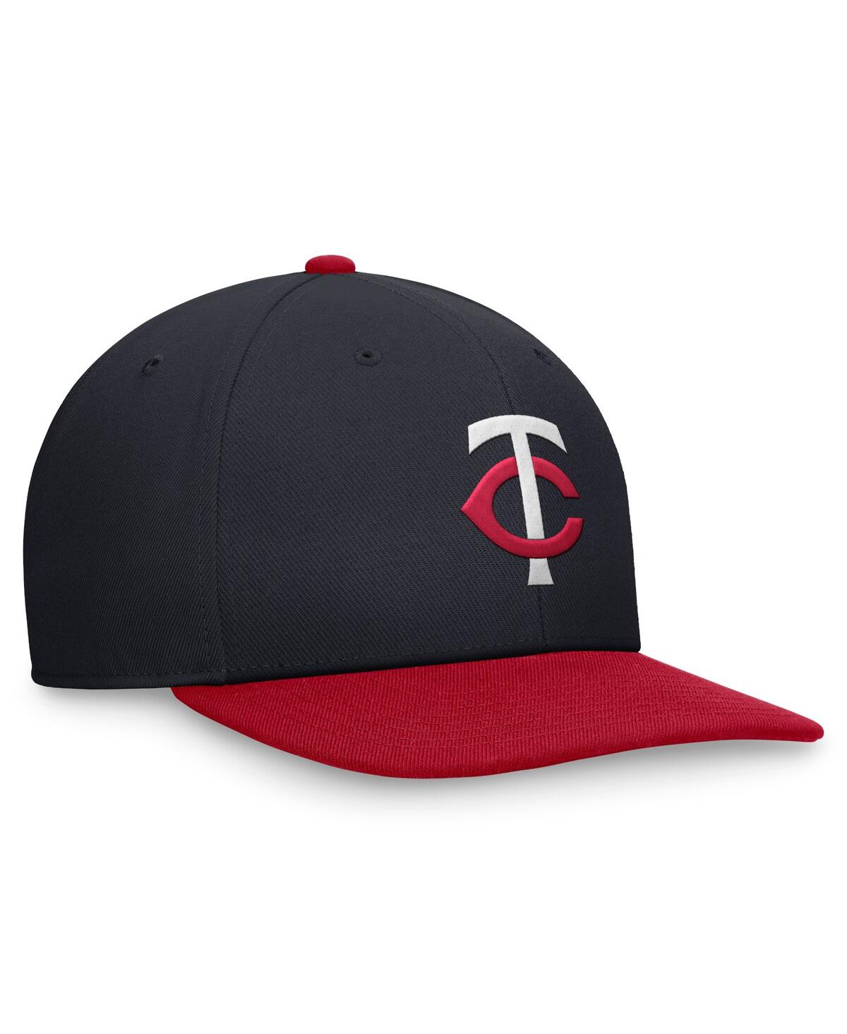 Nike Men's Navy/red Minnesota Twins Evergreen Two-tone Snapback Hat In Navy,red