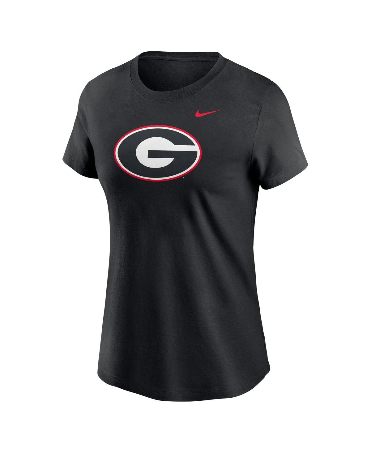 Nike Women'sGeorgia Bulldogs Primetime Evergreen Logo T-Shirt - Black