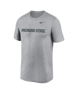 Men's Heather Gray Michigan State Spartans Primetime Legend Wordmark T-Shirt