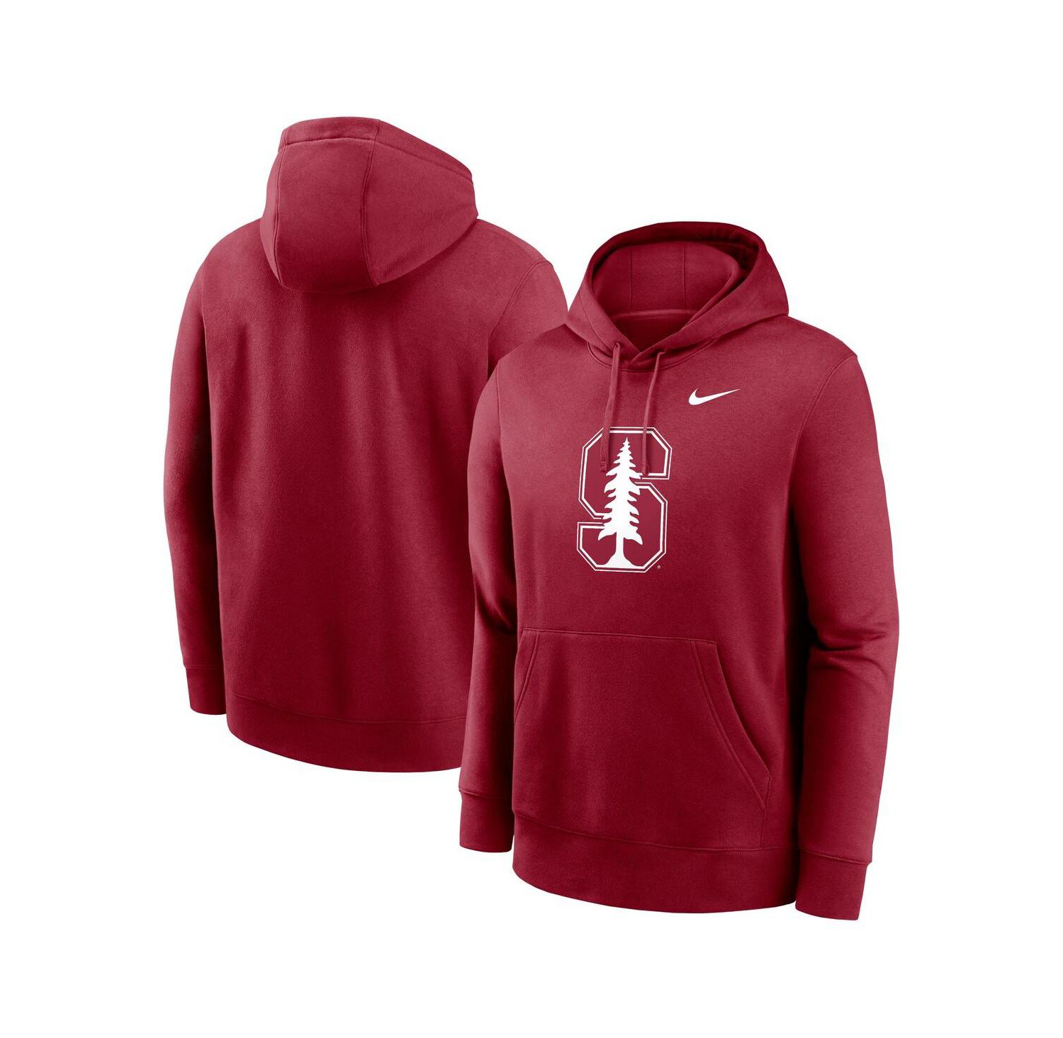 Men's Cardinal Stanford Cardinal Primetime Evergreen Club Fleece Pullover Hoodie