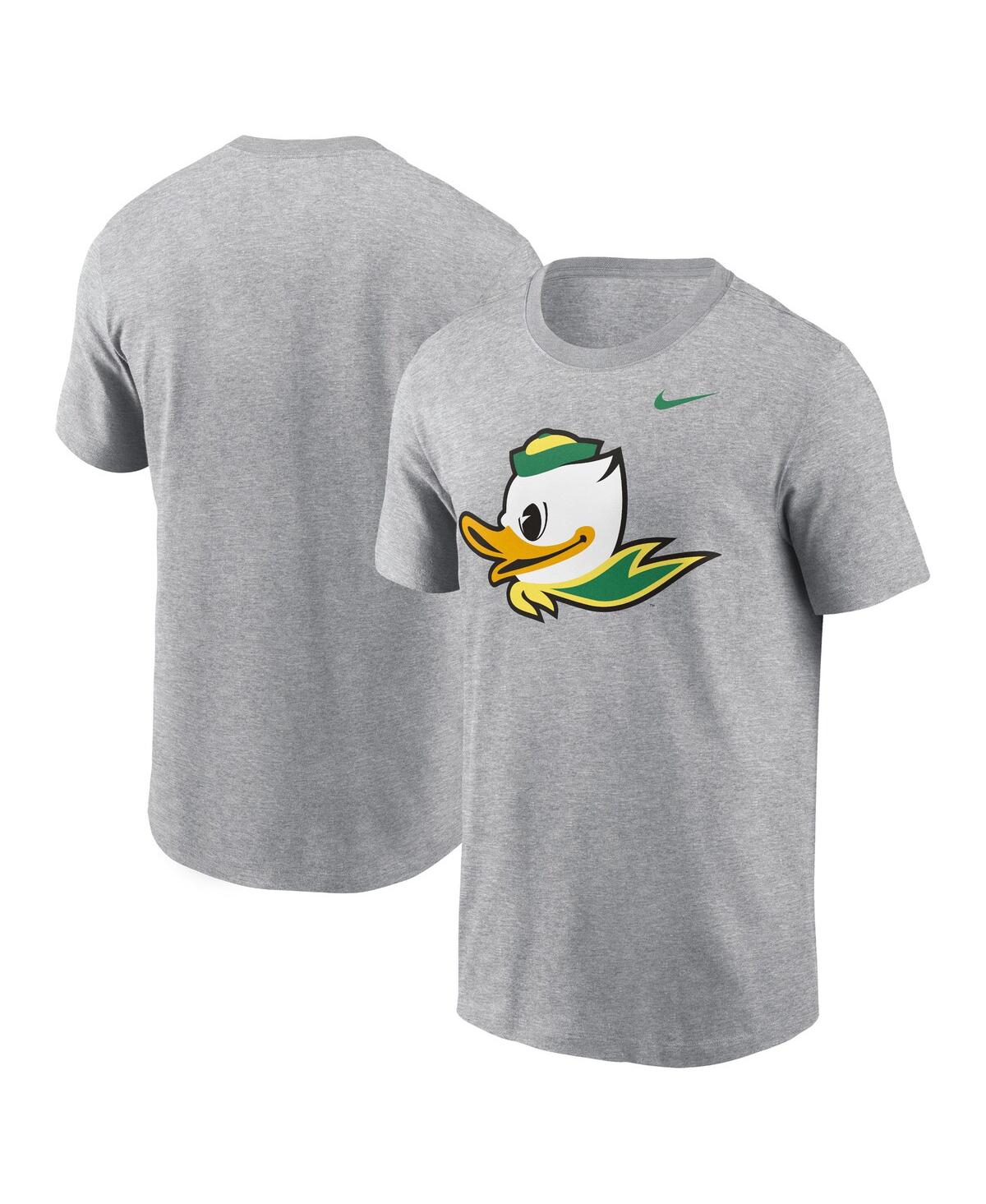 Nike Men's Heather Gray Oregon Ducks Primetime Evergreen Alternate Logo T-shirt In Heather Gray