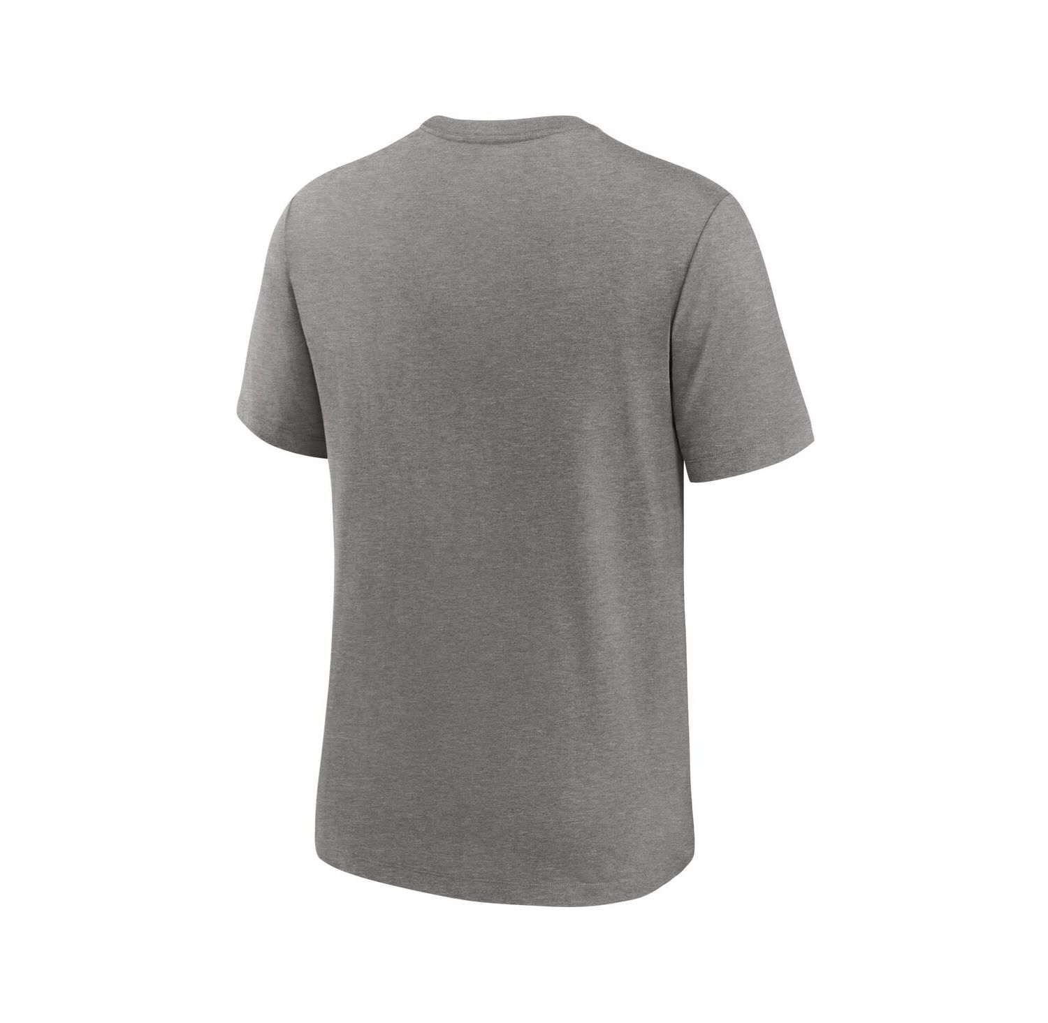Men's Heather Gray Michigan Wolverines Blitz Roll Call Tri-Blend T-Shirt