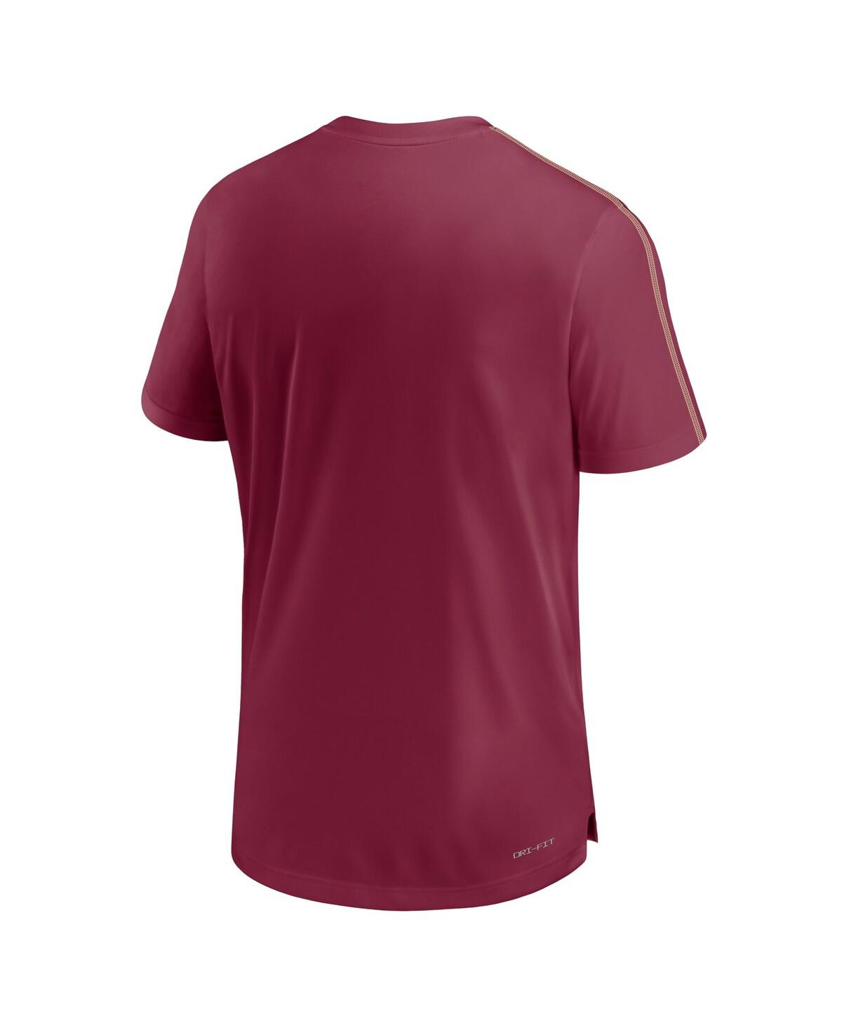 Nike Men's Florida State Seminoles 2024 Sideline Coach Performance T-shirt - Gold