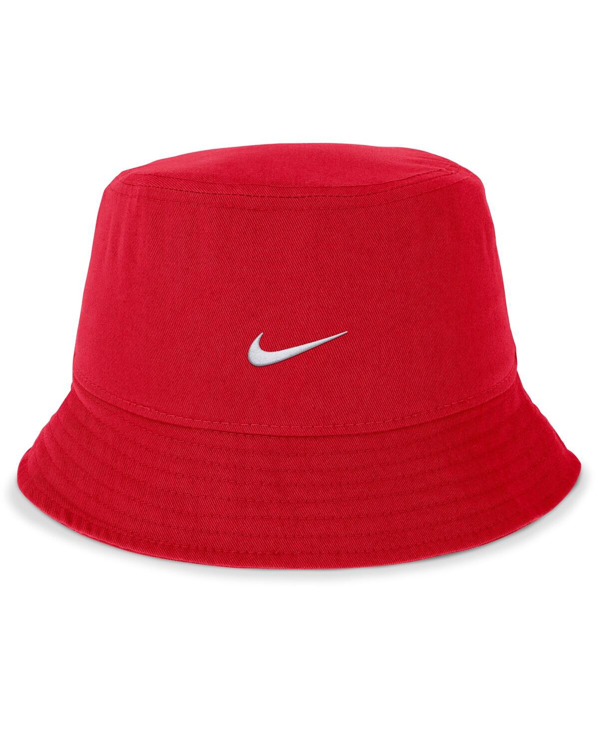 Nike Men's Scarlet Ohio State Buckeyes Apex Bucket Hat In Scarlet