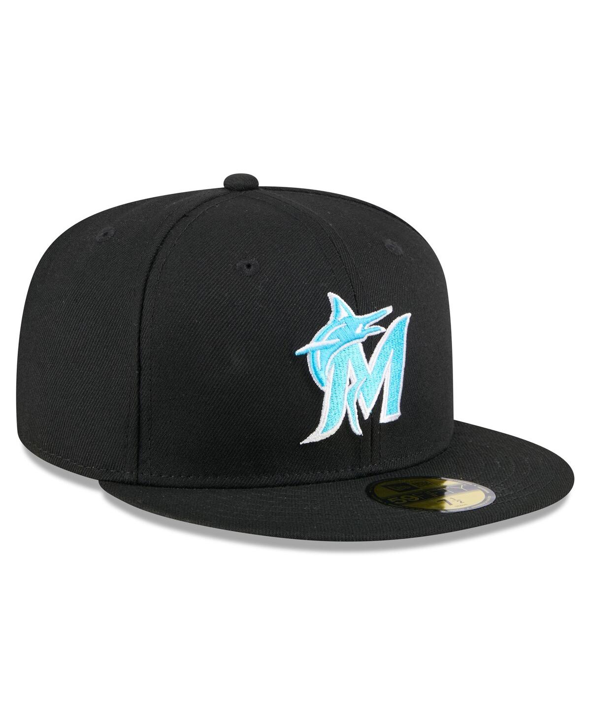 New Era Men'sMiami Marlins 2024 Father's Day 59FIFTY Fitted Hat - Black
