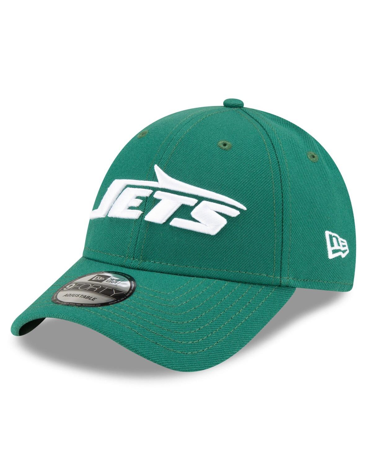New Era Men's And Women's Green New York Jets League 9forty Adjustable Hat In Green