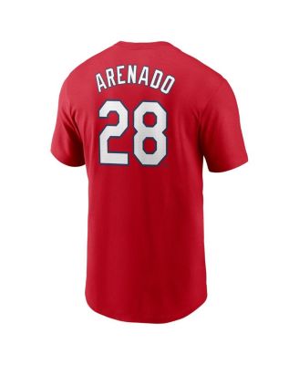 Men's Nolan Arenado Red St. Louis Cardinals 2024 City Connect Fuse Name Number T-Shirt