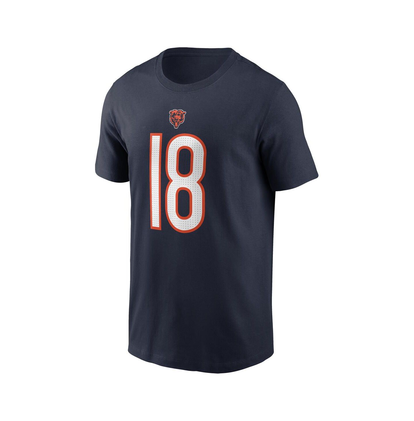 Детская футболка Nike Caleb Williams Navy Chicago Bears 2024 NFL Draft First Round Pick Fuse Name & Number — фото 2