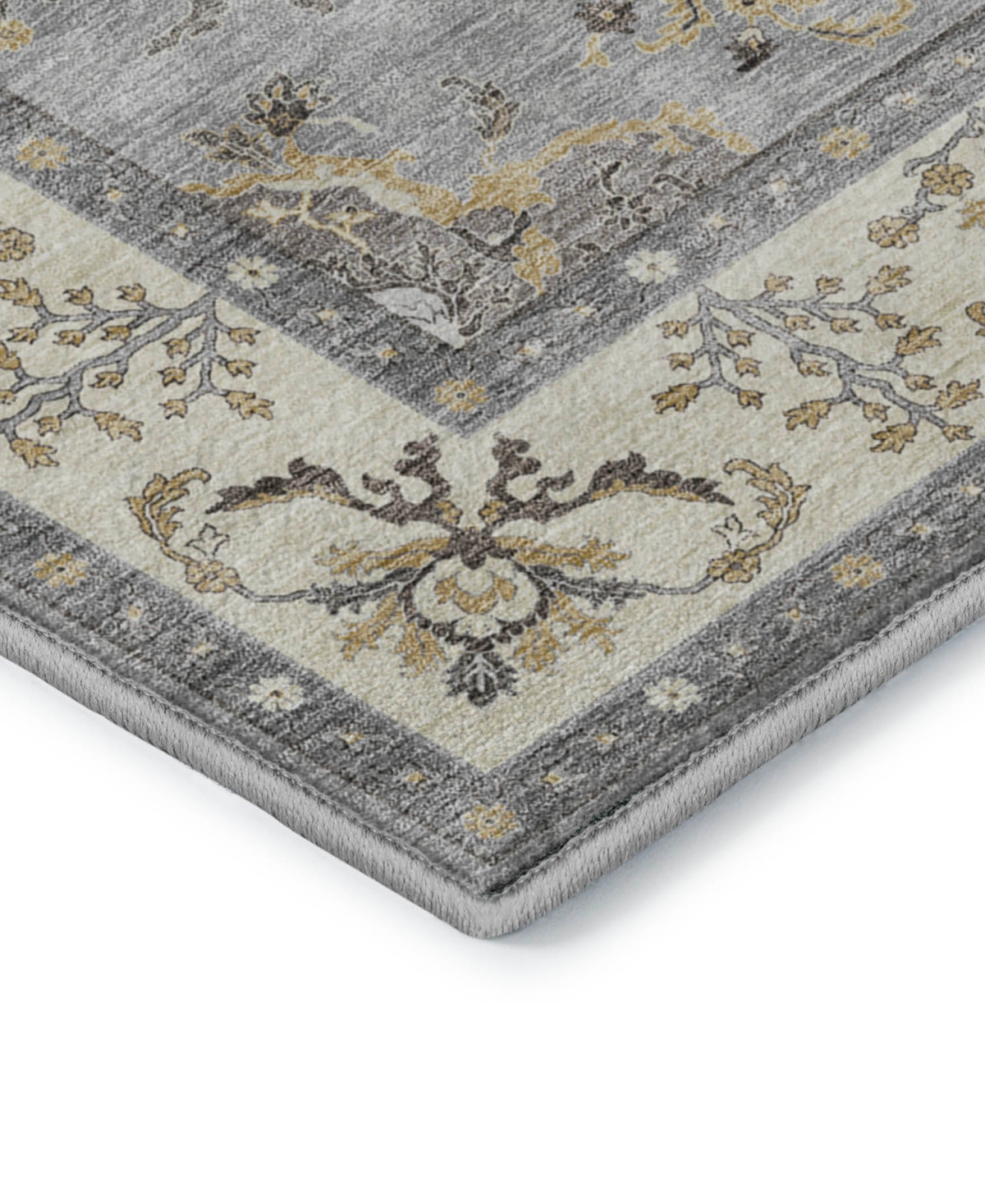 Dalyn Hatay Washable Hy9 10'x14' Area Rug In Gray
