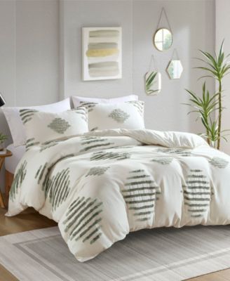 Tahli Tufted Chenille 3-Pc. Duvet Cover Set, Full/Queen