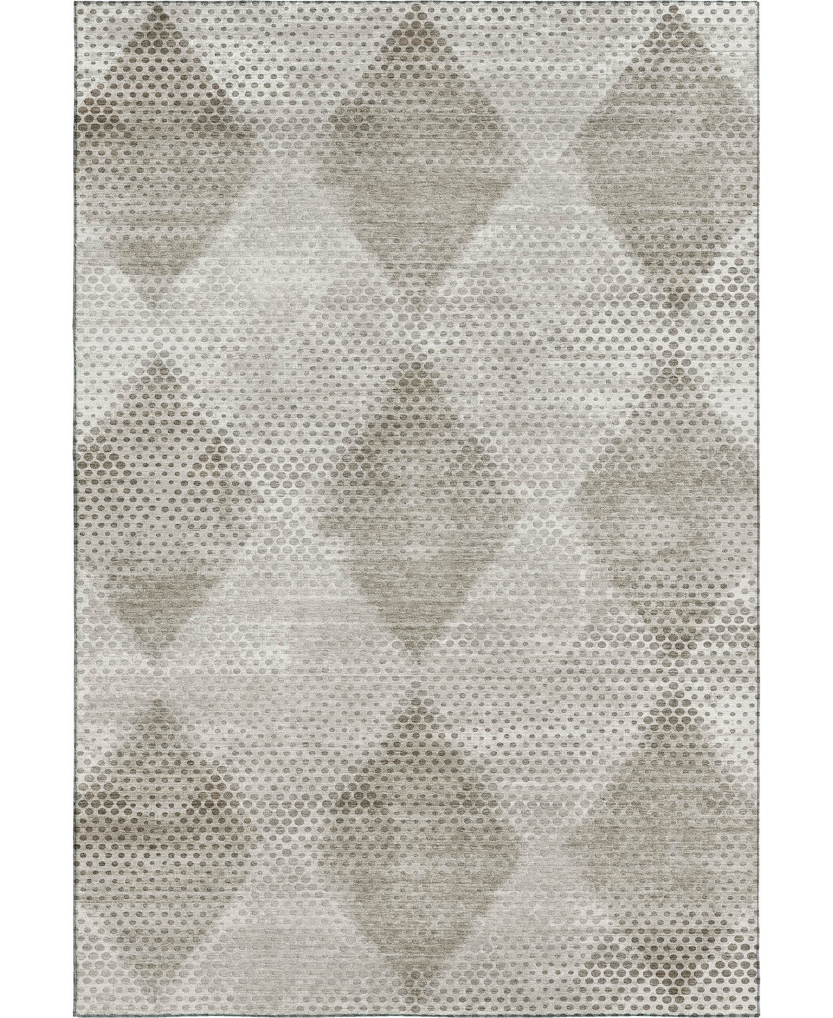Dalyn Trevi Washable Tv4 2'3"x7'6" Runner Area Rug In Gray