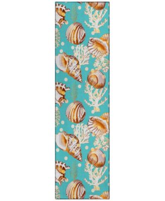 Seabreeze Washable SZ6 2'3x7'6 Runner Area Rug