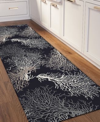 Seabreeze Washable SZ3 2'3x7'6 Runner Area Rug