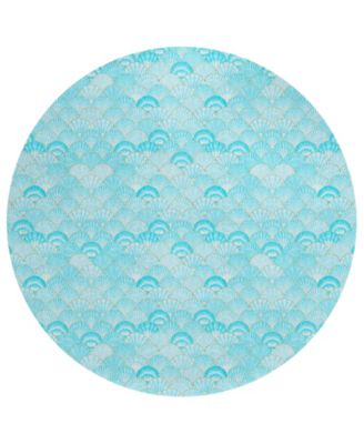 Seabreeze Washable SZ2 8'x8' Round Area Rug