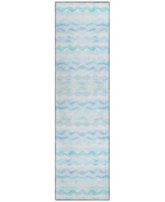 Seabreeze Washable SZ16 2'3x7'6 Runner Area Rug