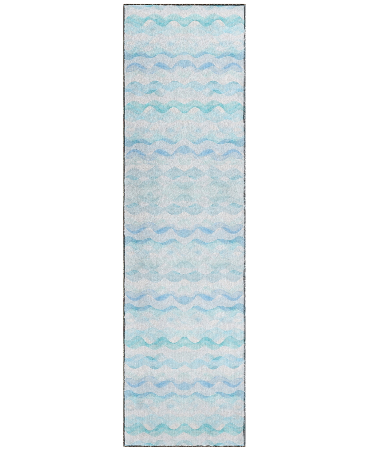Shop Dalyn Seabreeze Sz16 2'3x7'6 Runner Area Rug In Denim