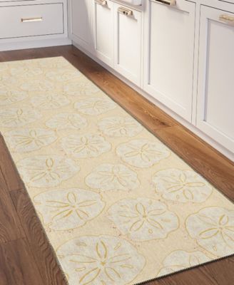 Seabreeze Washable SZ10 2'3x7'6 Runner Area Rug