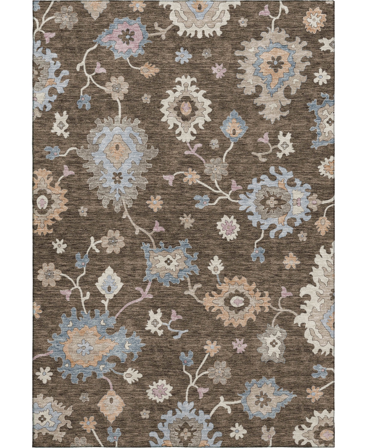 Dalyn Hatay Washable Hy4 10'x14' Area Rug In Chocolate