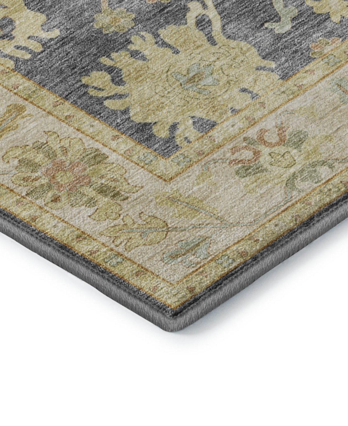 Dalyn Hatay Washable Hy2 2'3"x7'6" Runner Area Rug In Gray