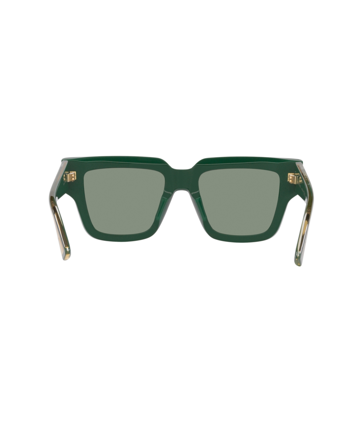 Bottega Veneta Engraved Logo Acetate Square Sunglasses In Green