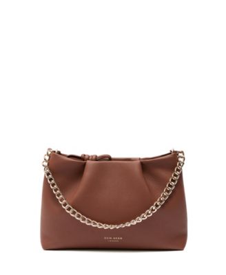 Midi Mayfair Leather Clutch Crossbody Bag
