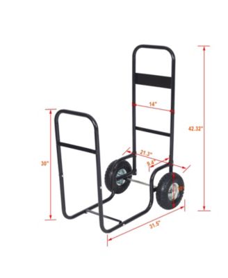 Multipurpose Firewood & Heavy-Duty Cart with 200lb Capacity