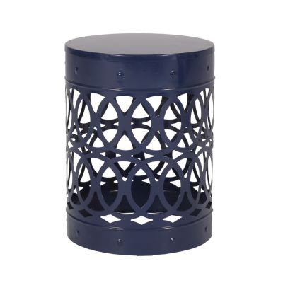 Modern Geometric Iron Cut Side Table Chic, Durable, Assembly-Free