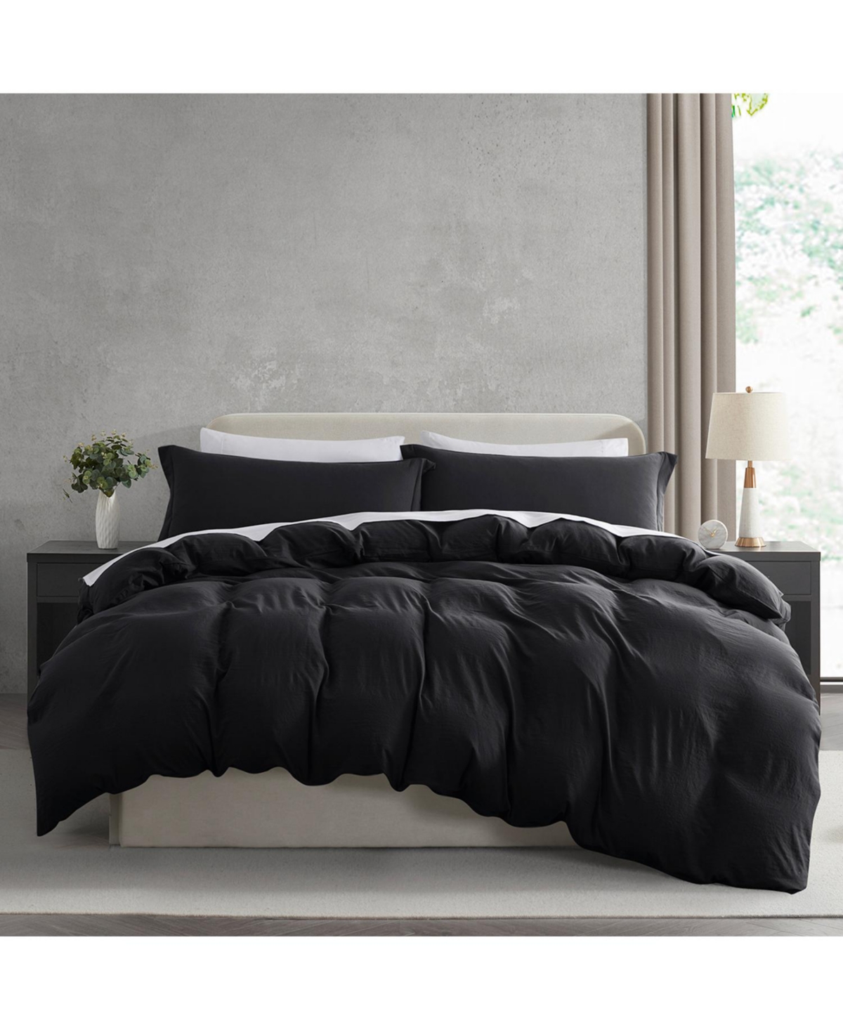 Clara Clark Super Soft Prewashed 3 Piece Duvet Cover Set - Zipper Closure (comforter not included)